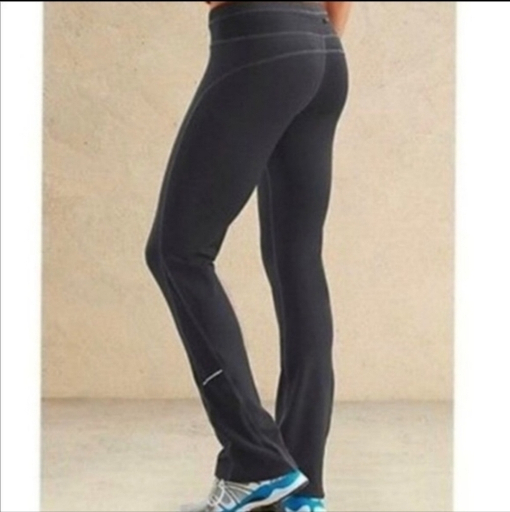 Athleta Gray Runabout Activewear Straight Leg Pants Size MP